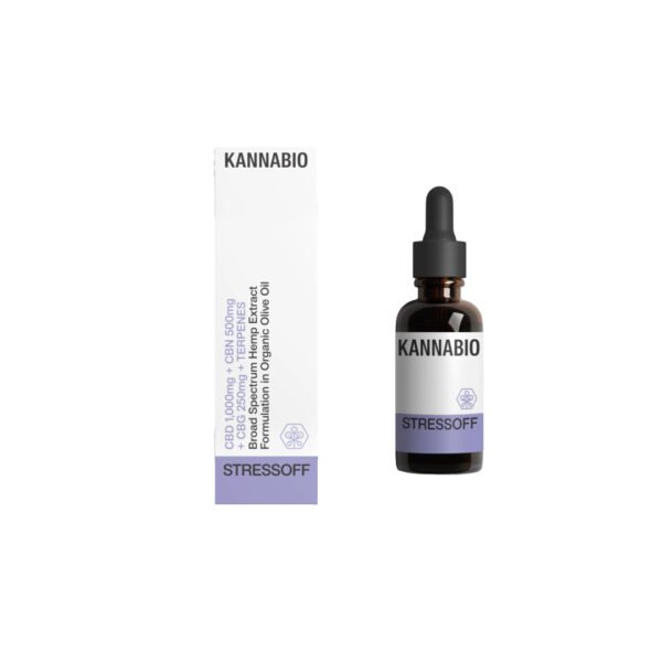 STRESSOFF CBD+CBG+CBN+Τερπένια  (1,750mg/10ml) KANNABIO 10ml