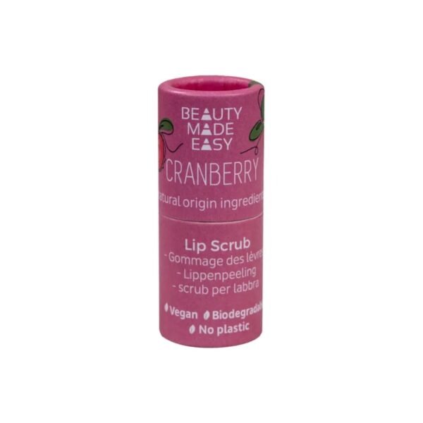LIP SCRUB (2) LIP SCRUB CRANBERRY BEAUTY MADE EASY 5.5gr