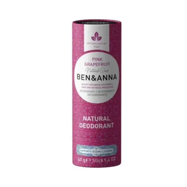 pink deo ECO ΦΥΣΙΚΟ ΑΠΟΣΜΗΤΙΚΟ ΣΩΜΑΤΟΣ GRAPEFRUIT BEN AND ANNA 40gr