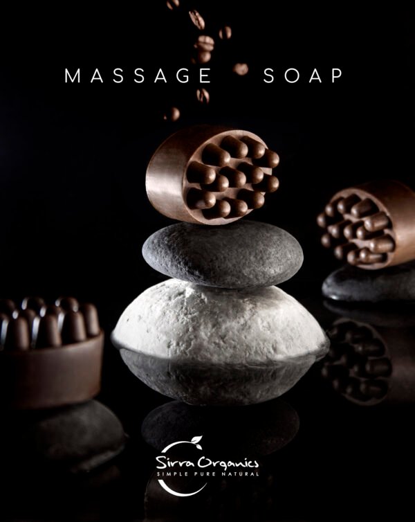 MASSAGE SOAP web ΧΕΙΡΟΠΟΙΗΤΟ ΑΠΟΛΕΠΙΣΤΙΚΟ ΣΑΠΟΥΝΙ ΜΑΣΑΖ SIRRA ORGANICS 120gr