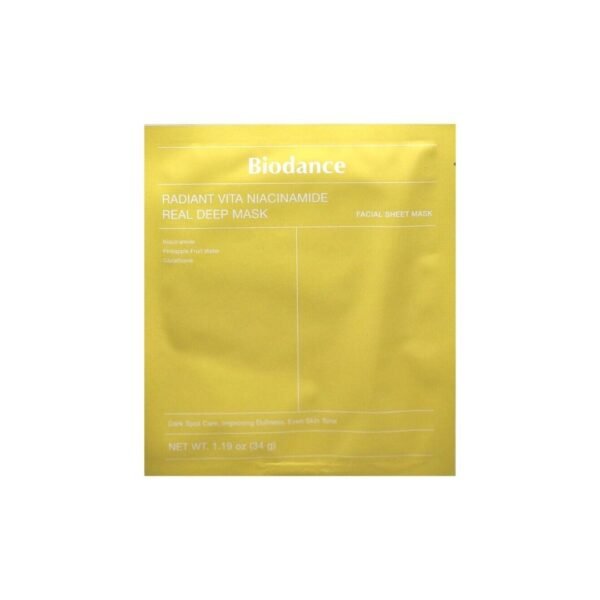RADIANT VITA NIACINAMIDE REAL DEEP MASK YELLOW