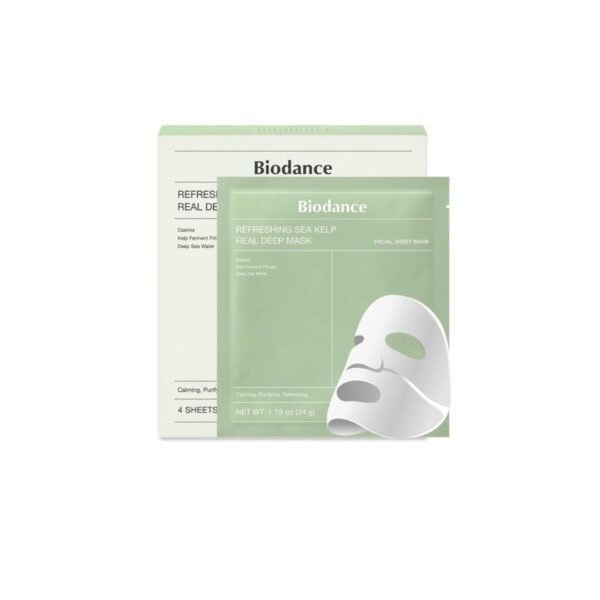 biodance_real_deep_maska_prosopou_34gr REFRESHING SEA KELP REAL DEEP MASK GREEN
