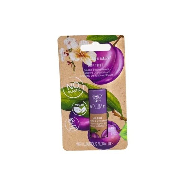 BME LIP BALM TINTED PLUM LIP BALM TINTED PLUM BEAUTY MADE EASY 5.5gr
