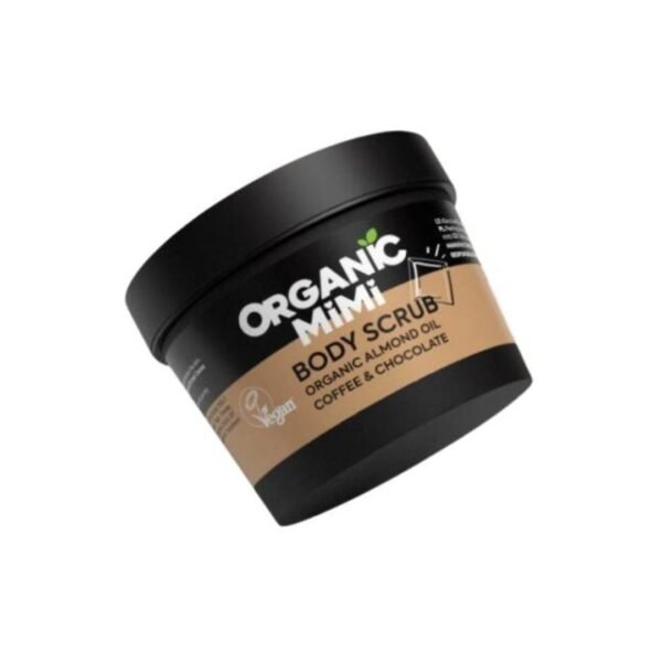 organic mimi body scrub amlond chocolate BODY SCRUB COFFEE & CHOCOLATE ORGANIC MIMI 120gr