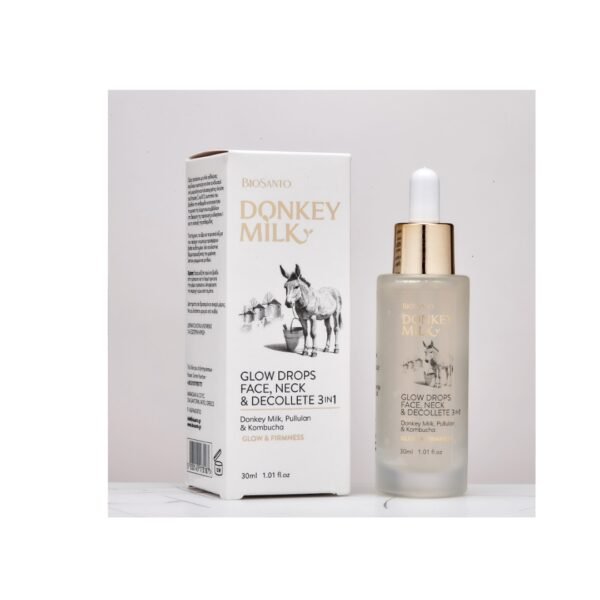 GLOW SERUM ΣΤΑΓΟΝΕΣ ΛΑΜΨΗΣ ΓΙΑ ΠΡΟΣΩΠΟ, ΛΑΙΜΟ ΚΑΙ ΝΤΕΚΟΛΤΕ BIOSANTO 30ml